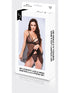 BACI 2PC STRAPPY LACE & MESH BABYDOLL & G-STRING SET